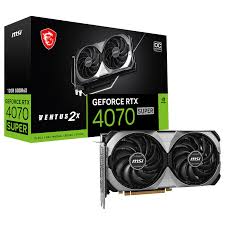 GPU RTX 4070 SUPER 12GB OC MSI VENTUS X2 BLACK